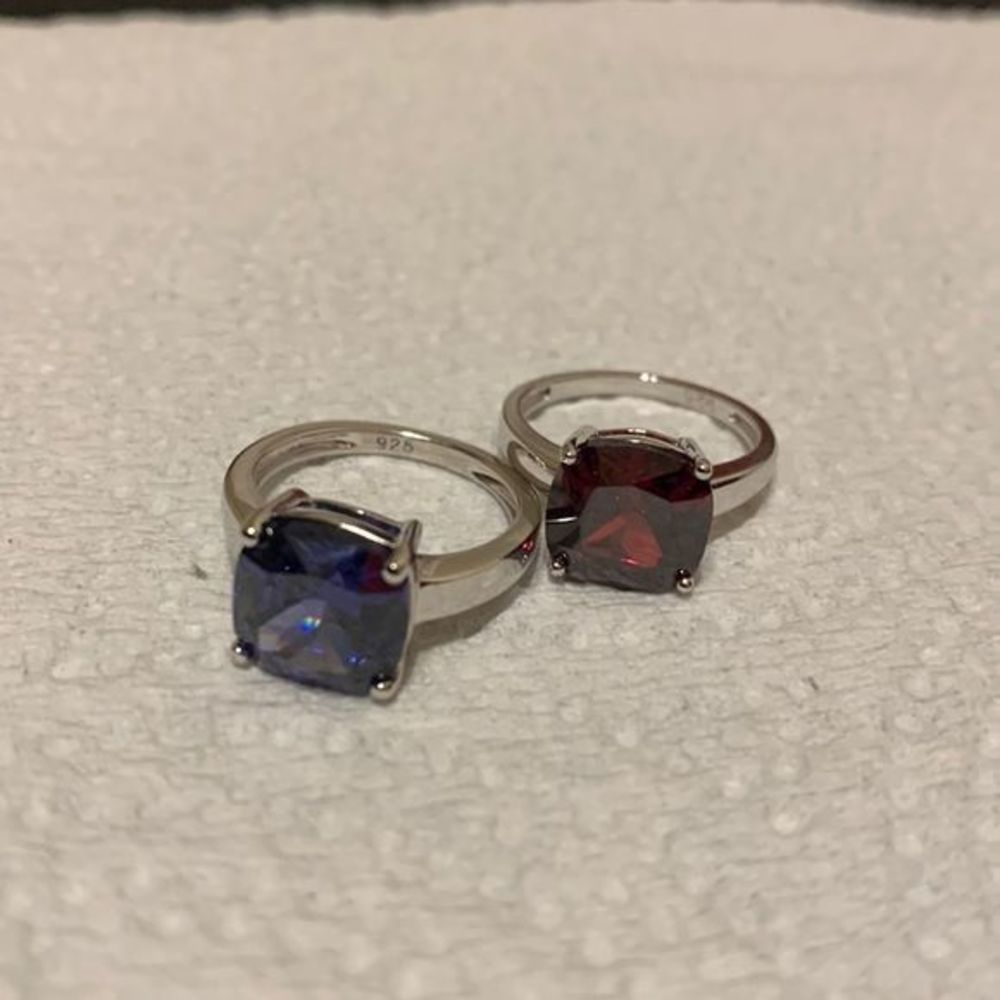 Blue stone. 925 silver